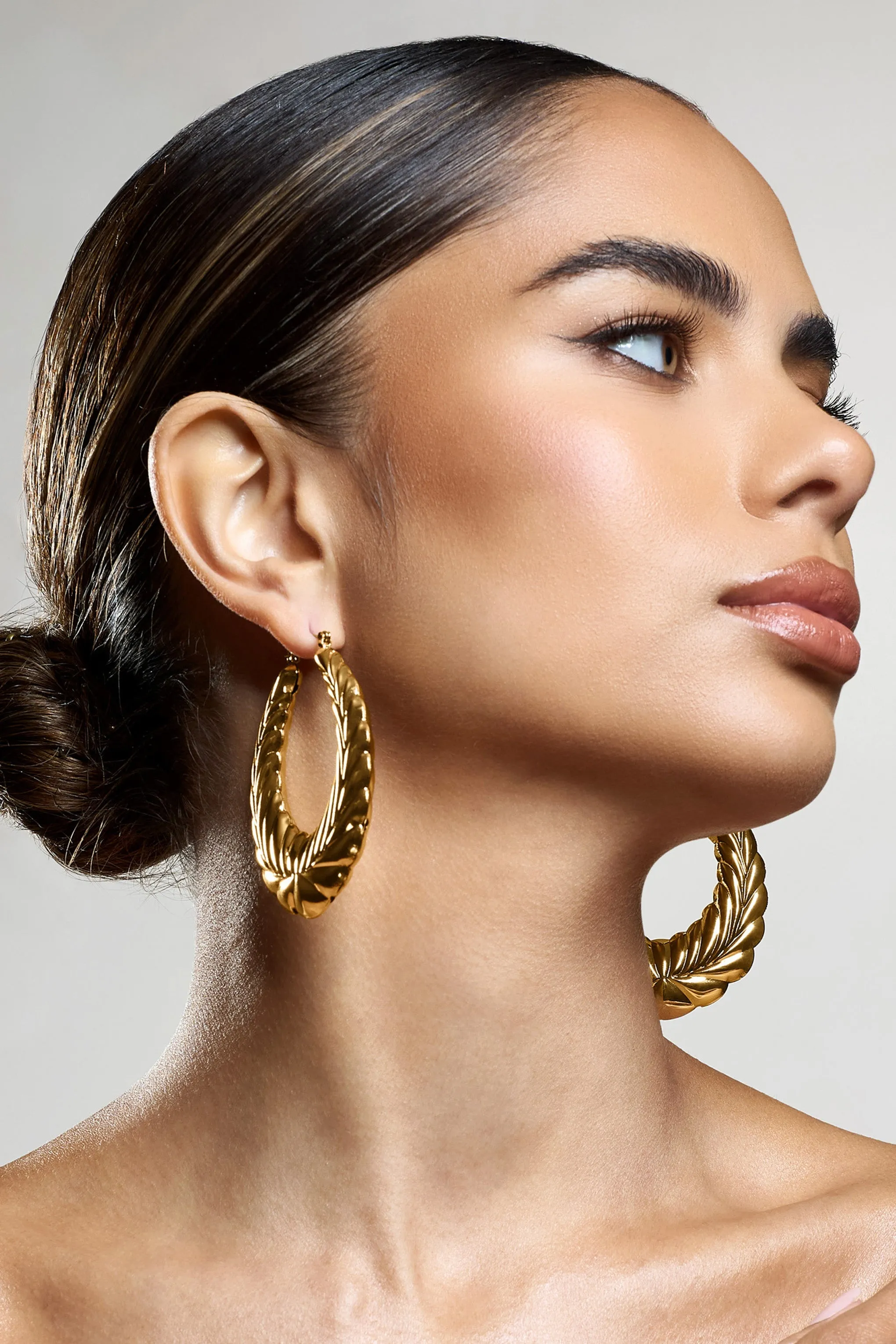 Rhode | Gold Chunky Hoop Earrings