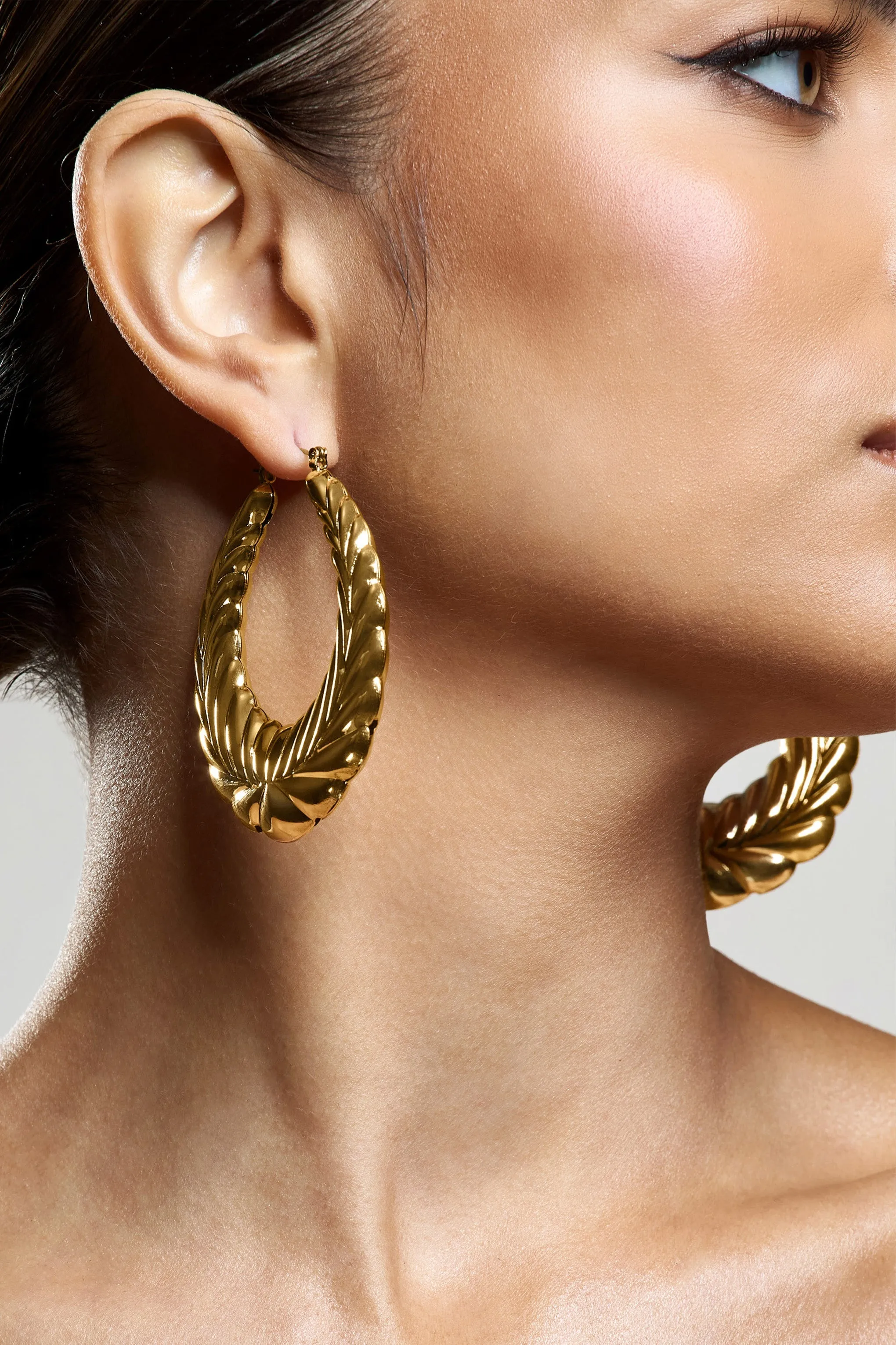 Rhode | Gold Chunky Hoop Earrings