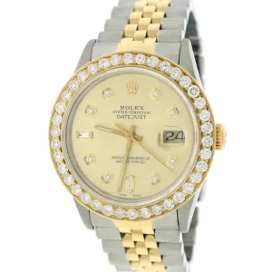 Rolex Datejust 2-Tone Gold/Steel 36mm Jubilee w/Diamond Dial  TFJ-142508180