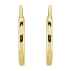 Roset Gold Label 14K Gold Sleeper Hoop Earrings