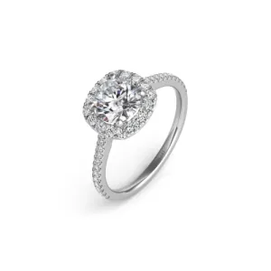 S Kashi & Sons Halo - Cushion Engagement Ring EN7508-125WG