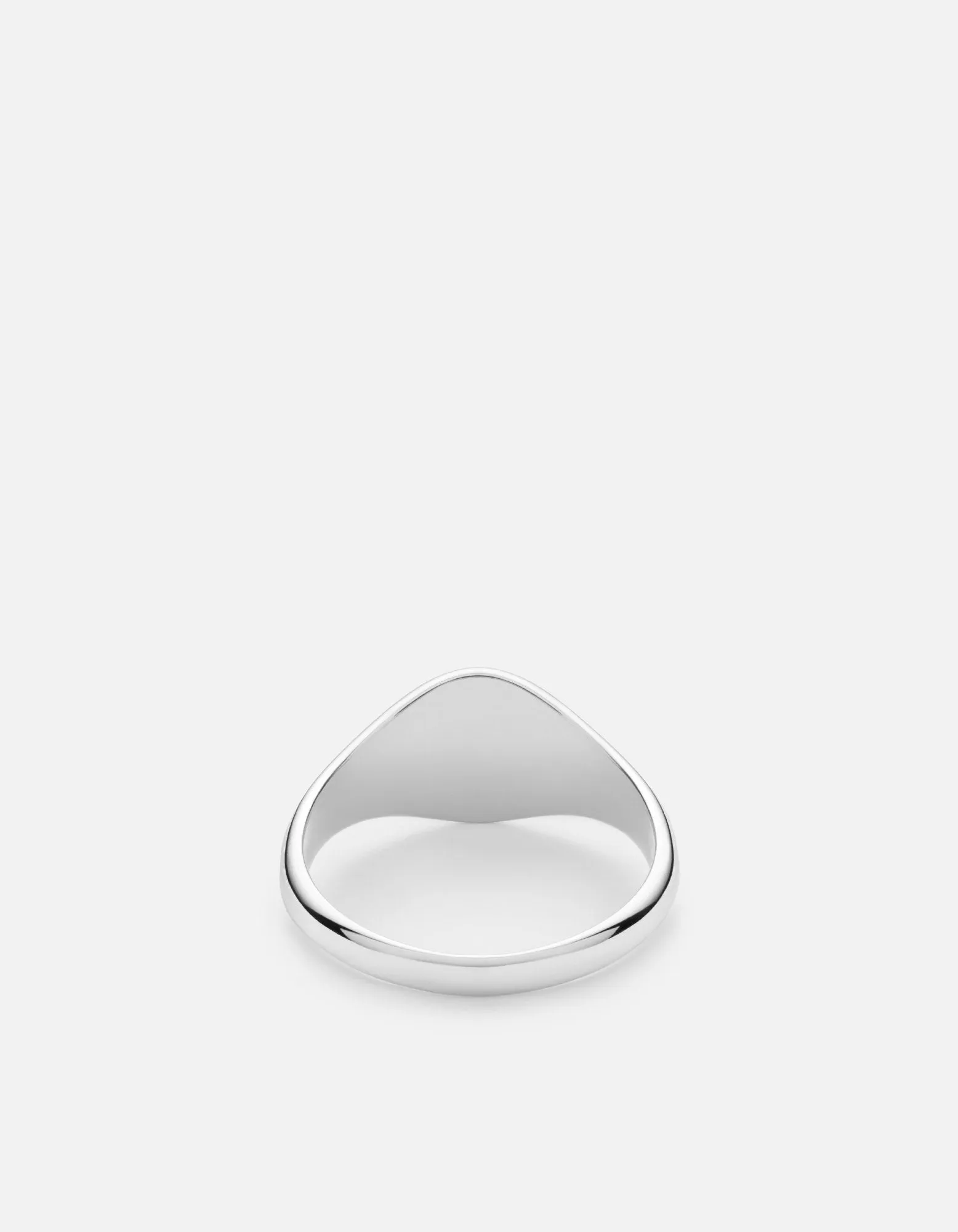 Signet Ring, Sterling Silver/14k Matte Gold