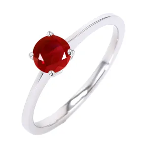 Silver Garnet 5/8Ctw Ring