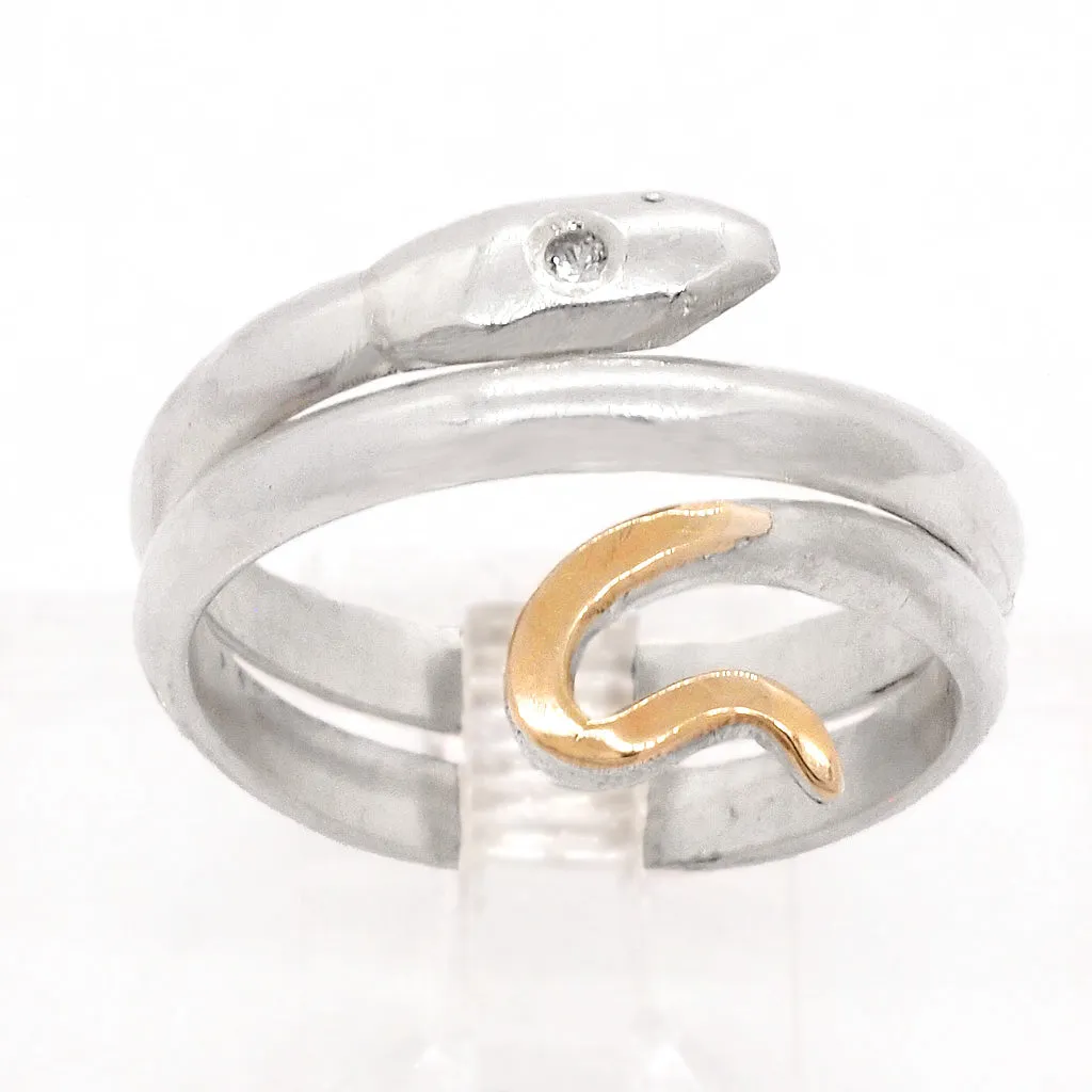 Snake with Sapphire Ring (size 8 1/2)