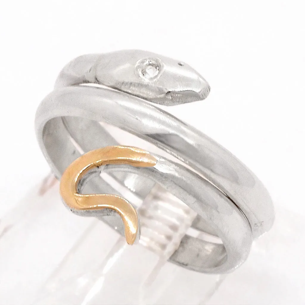 Snake with Sapphire Ring (size 8 1/2)