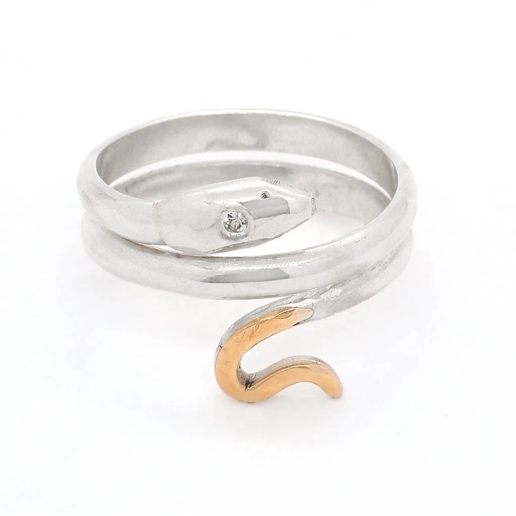 Snake with Sapphire Ring (size 8 1/2)