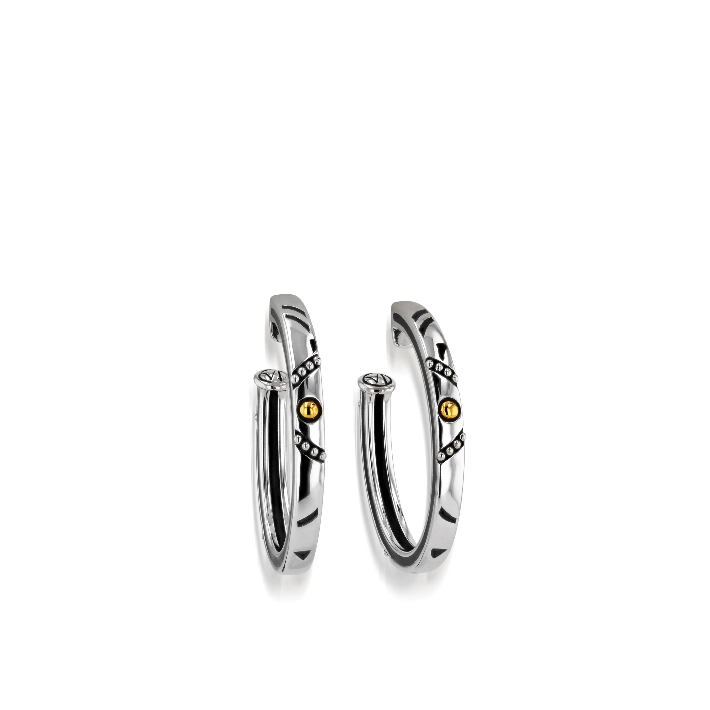 Solar Oval Hoop Earrings