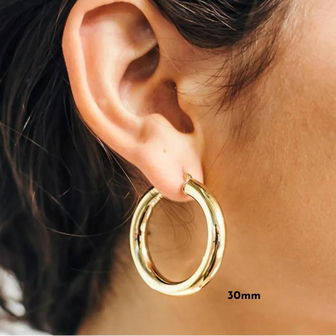 Sollid Gold Big & Bold Hoops