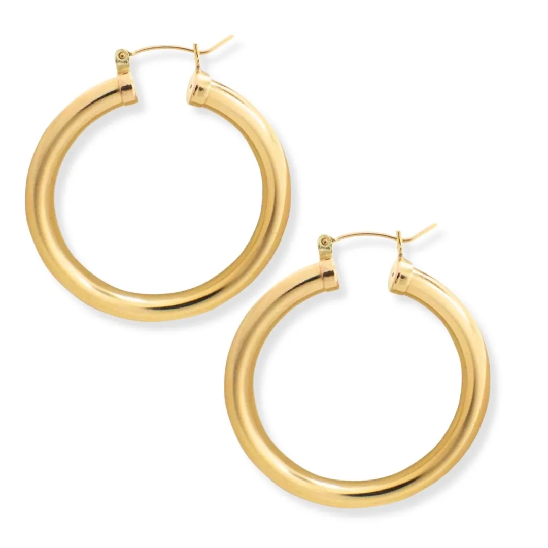 Sollid Gold Big & Bold Hoops