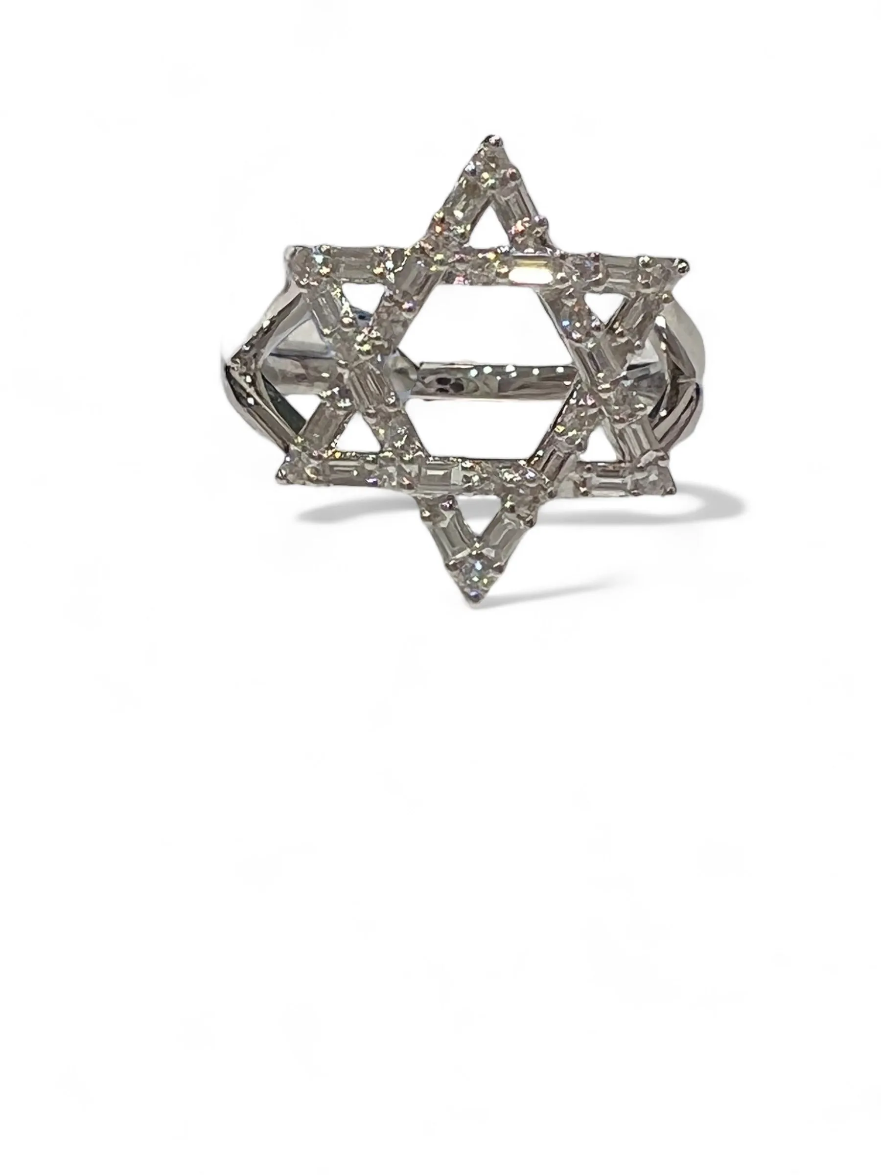 Star of David Large Diamond Ring