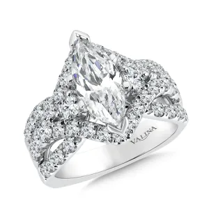 Statement Marquise Diamond Engagement Ring