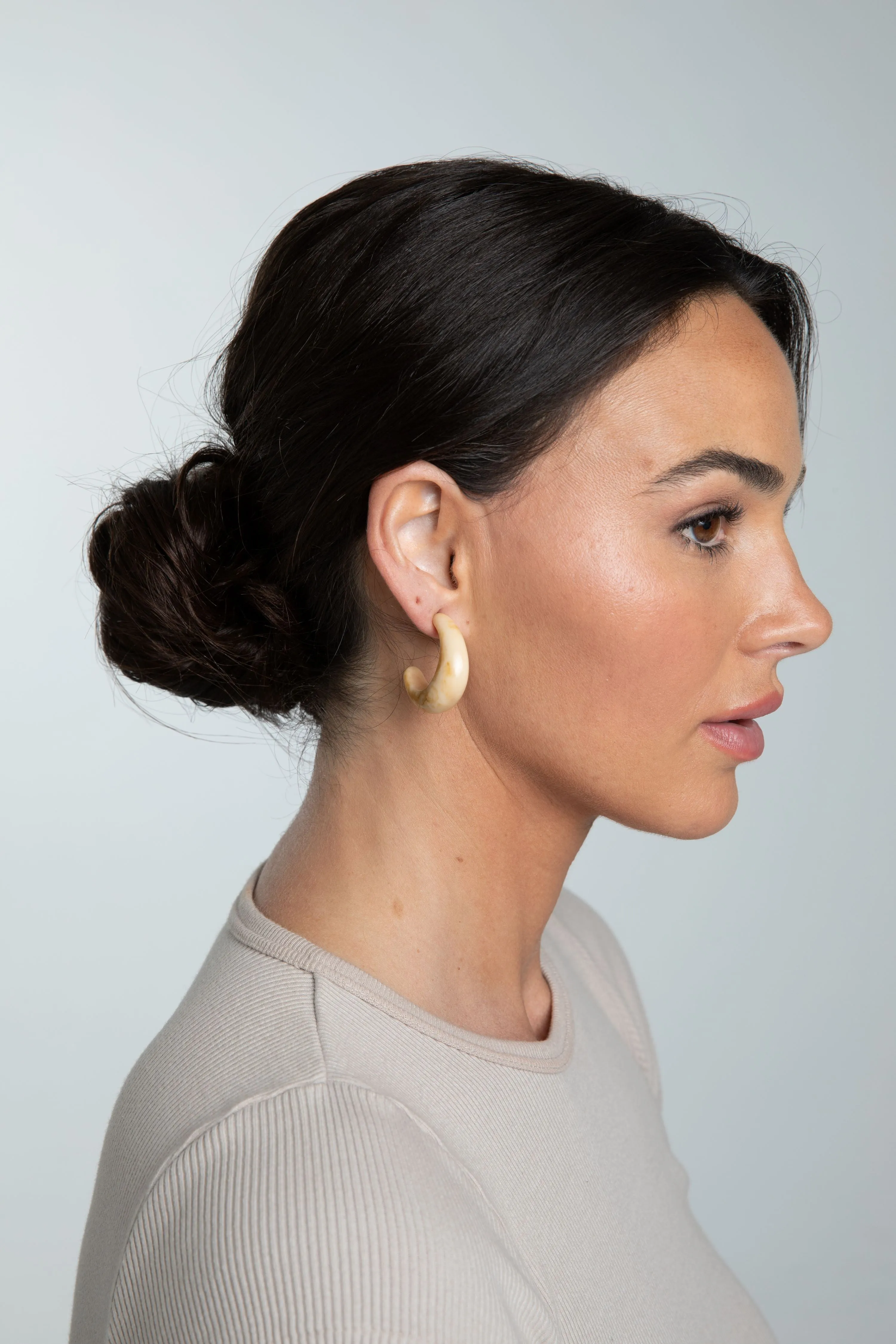 Swerve Earrings - Natural