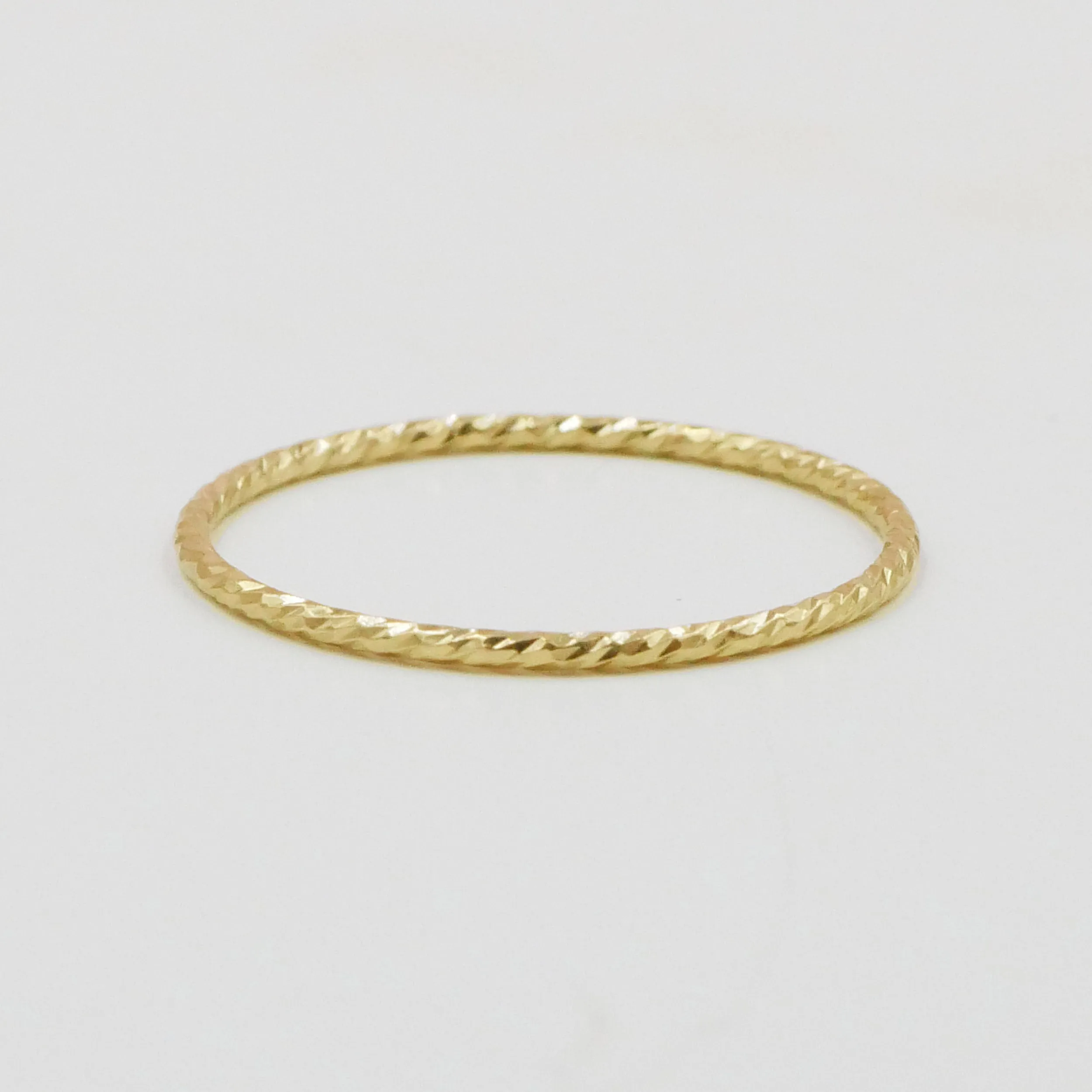 Textured Slim Stacking Ring