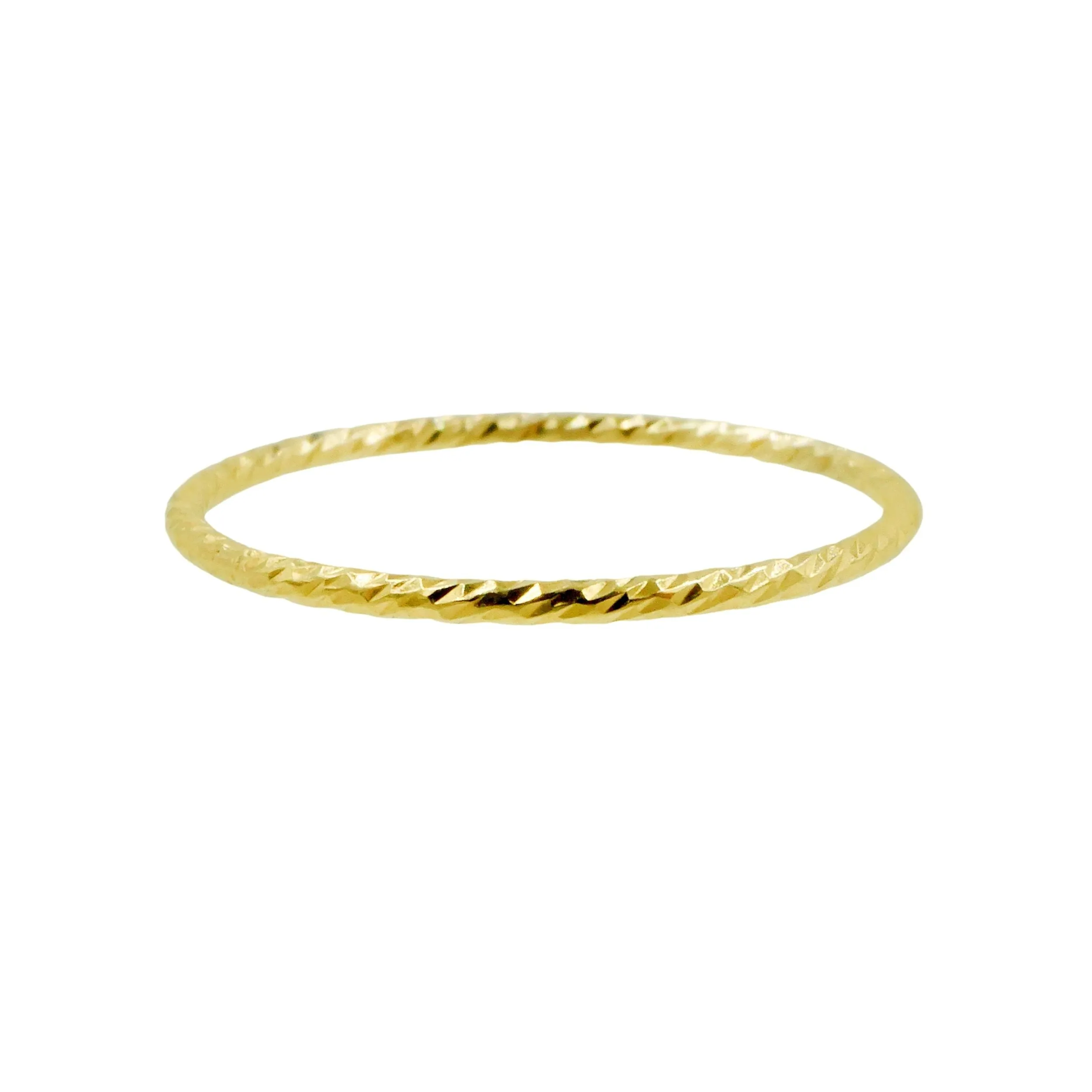 Textured Slim Stacking Ring