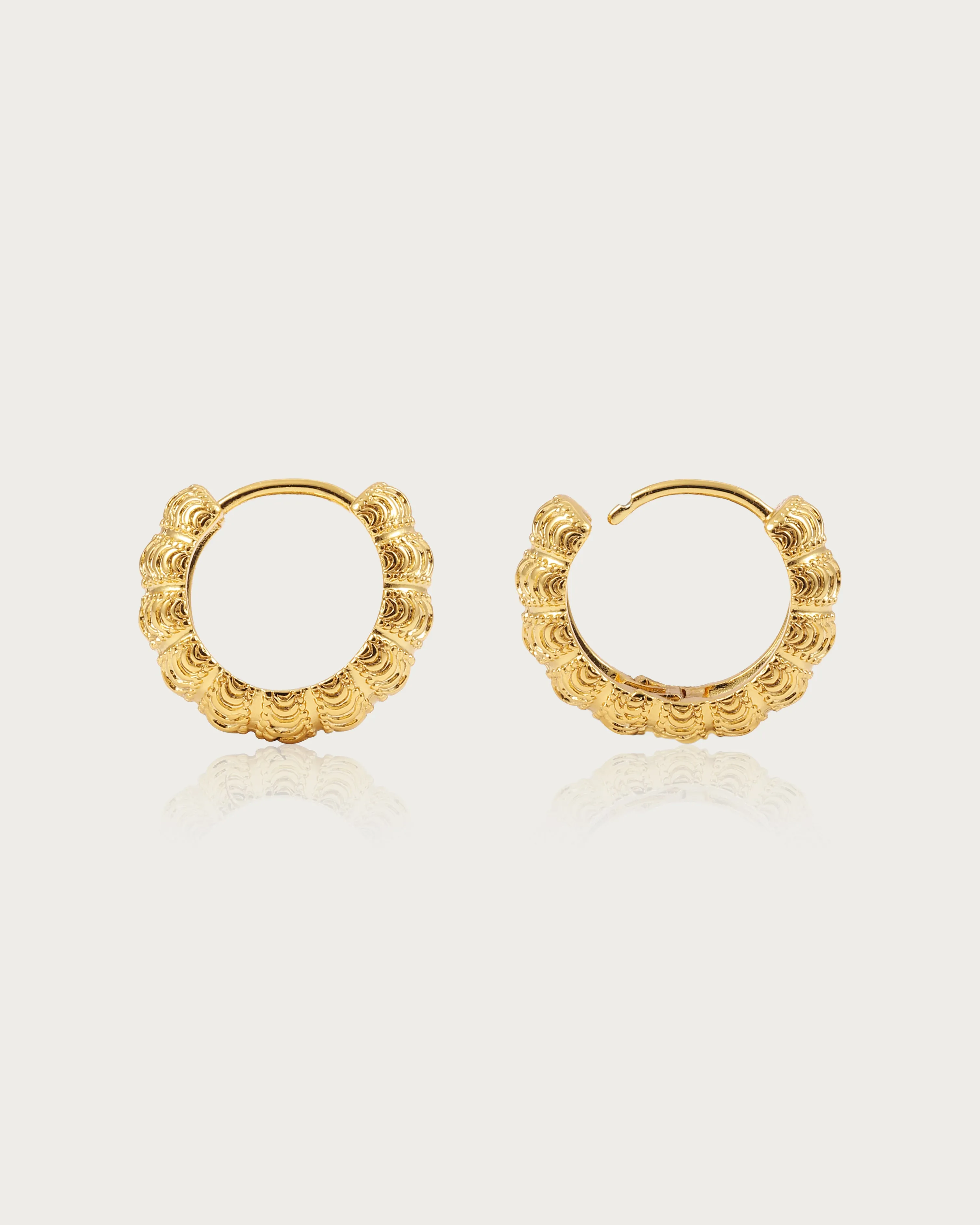 The Canopy Mini Thick Hoop Earrings