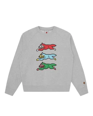 Triple Running Dog Crewneck