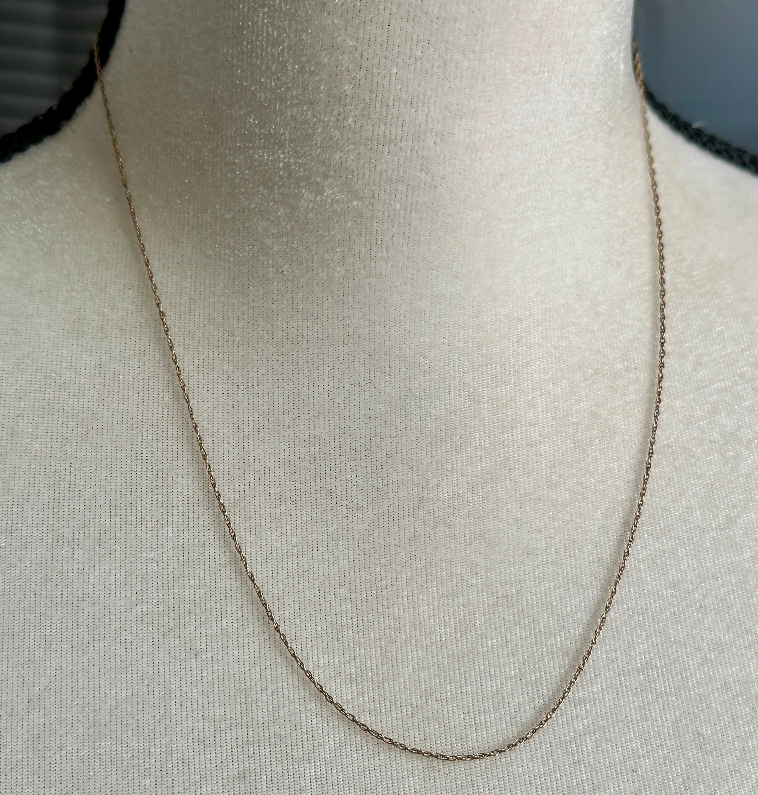 Vintage 1/20 14k Yellow Gold Filled Chain Link Necklace Signed