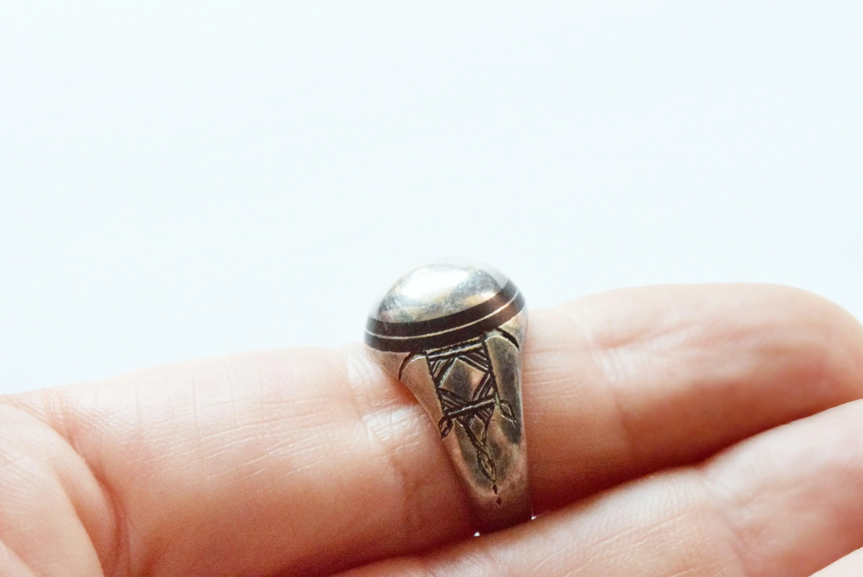 Vintage Silver Tuareg Size 7 Ring