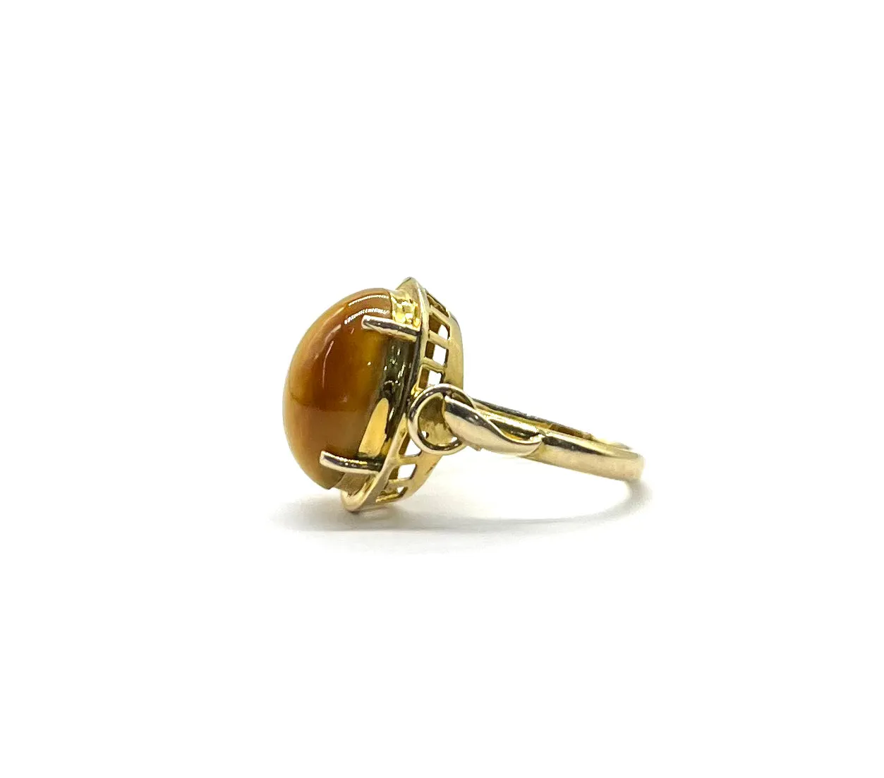 Vintage Tiger’s Eye Ladies Ring