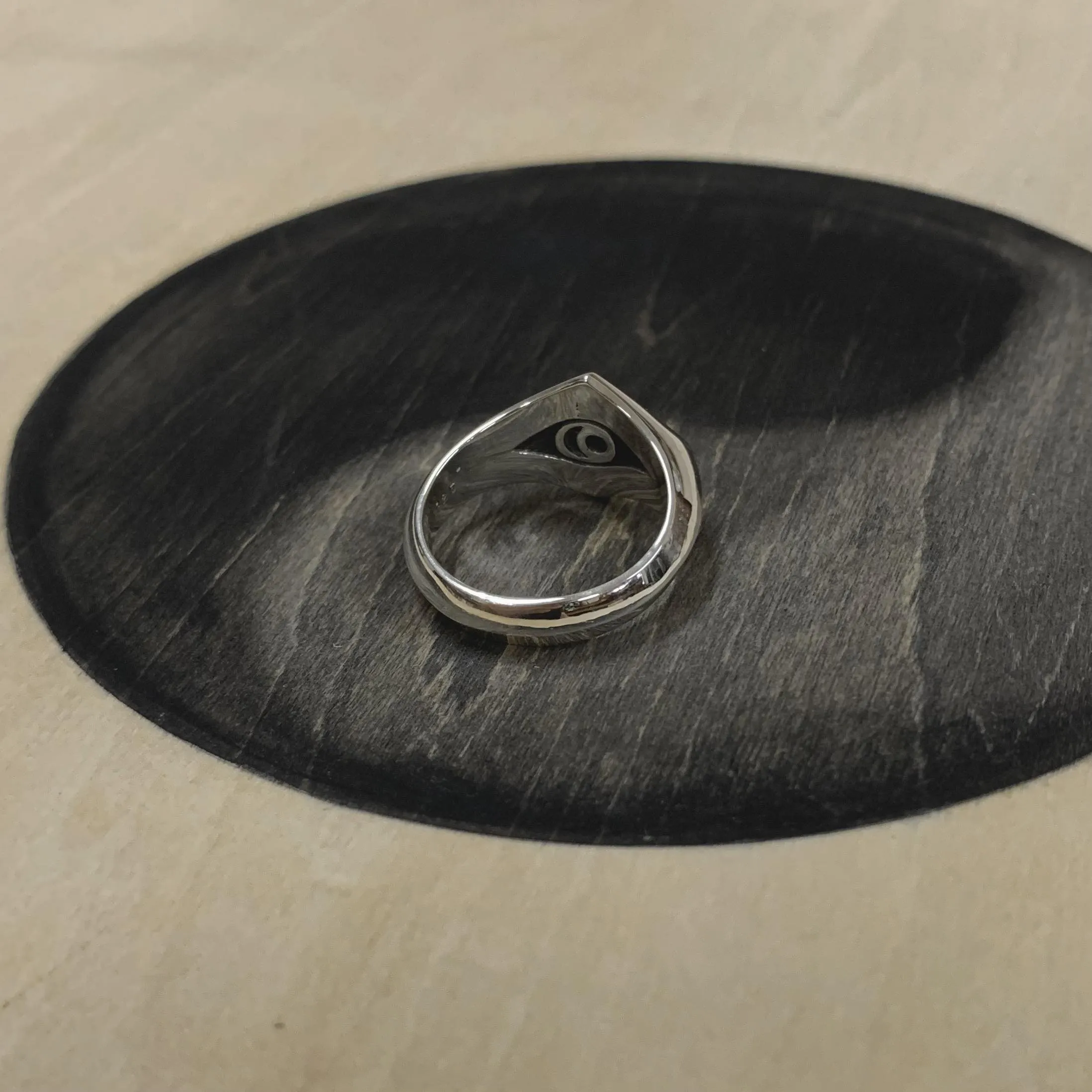 Yin-Yang Eye signet ring